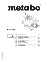 Metabo Air Compressor Power 260 Manual de usuario