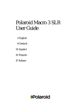 Polaroid Film Camera Macro 3 SLR Manual de usuario