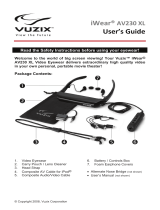 Vuzix Video Eyeware AV230 XL Manual de usuario