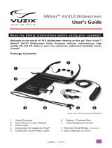 Vuzix iWear AV310 Widescreen Manual de usuario