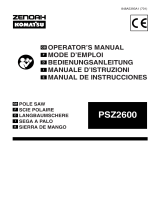 Zenoah Pole Saw PSZ2600 Manual de usuario
