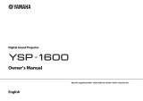 Yamaha YSP-1600 Manual de usuario