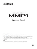 Yamaha MMP1 Manual de usuario