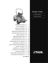 Stiga Titan 540D Instrucciones de operación