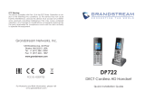 Grandstream Networks DP722 Guía de instalación