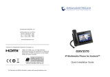 Grandstream GXV3370 IP Multimedia Phone for Android Guía del usuario