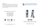 Grandstream Networks DP730 Guía de instalación