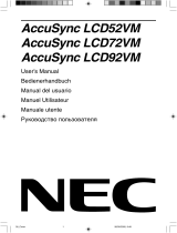 NEC AccuSync® LCD92VM El manual del propietario