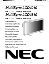 NEC MultiSync LCD4610 El manual del propietario