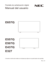NEC MultiSync E557Q El manual del propietario