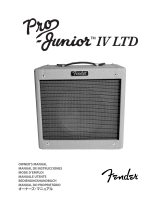 Fender Pro Junior IV LTD PR 257 El manual del propietario