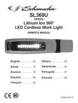 Schumacher SL360BU Lithium Ion 360° LED Cordless Work Light El manual del propietario