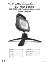 Schumacher SL175RU 360˚ SMD LED Portable Rechargeable Work Light El manual del propietario