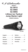 Schumacher SL1391U Lithium Ion Tactical Jump Starter Light SL1398U Lithium Ion Tactical Jump Starter Light SL1399U Lithium Ion Tactical Jump Starter Light El manual del propietario
