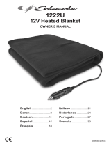 Schumacher 1222 12V Heated Blanket El manual del propietario