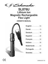 Schumacher Electric SL876U Lithium Ion Magnetic Rechargeable Flex Light El manual del propietario