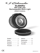 Schumacher SL886RU 6W COB LED Rechargeable Flood Light with Magnetic Base El manual del propietario