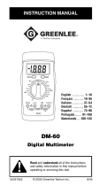 Textron DM-60 Digital Multimeter (Europe) Manual de usuario