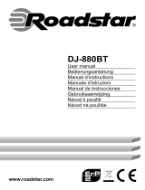 Roadstar DJ-880BT Manual de usuario