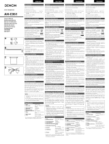 Denon AH-C351K Manual de usuario