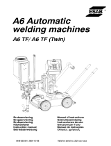 ESAB A6 Automatic welding machines A6 TF/ A6 TF Manual de usuario
