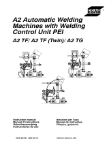 ESAB A2 Automatic welding machines with Welding Control Unit PEI Manual de usuario