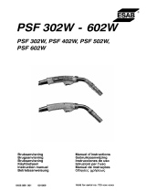 ESAB PSF 302W, PSF 402W, PSF 502W, PSF 602W Manual de usuario