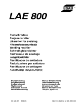 ESAB LAE 800 Manual de usuario