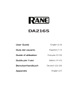 Rane DA 216s Guía del usuario