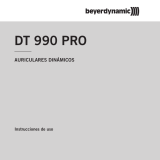 Beyerdynamic DT 990 PRO Black Edition Manual de usuario