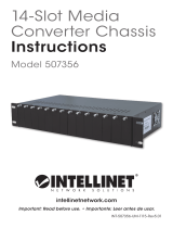 Intellinet 14-Slot Media Converter Chassis Manual de usuario