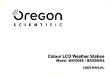 Oregon Scientific wireless weather station Manual de usuario