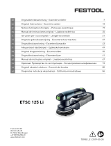 Festool ETSC 125 Li 3,1 I-Plus Instrucciones de operación
