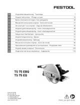 Festool TS 75 EBQ-Plus-FS Instrucciones de operación