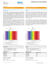 SICK Adaptation of measured visibility values in tunnels Instrucciones de operación