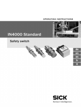 SICK IN4000 Standard Safety Switch Instrucciones de operación