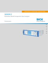 SICK SIDOR E - Extractive Multi-Component Gas Analyzer Instrucciones de operación
