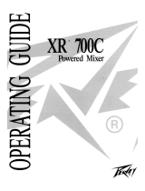 Peavey XR 700C Powered Mixer Amp Manual de usuario