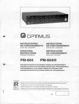 Optimus PM-604 Manual de usuario