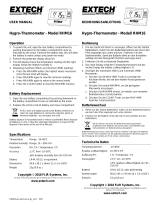 Extech Instruments RHM16 Manual de usuario