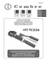 Cembre HT-TC026 Manual de usuario