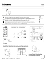 Bticino F20DM63N Instrucciones de operación