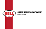 Bell Scout Air Visor Removal Manual de usuario