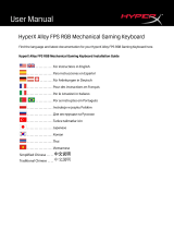 HyperX Alloy FPS RGB (HX-KB1SS2-RU) Manual de usuario