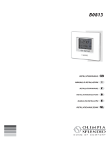 Olimpia Splendid thermostat - B0813 Guía de instalación