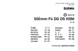 Sigma 500mm F4 DG OS HSM Manual de usuario