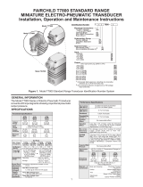 Fairchild Compact E/P, I/P Pressure Transducer Manual de usuario