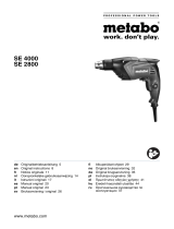 Metabo SE 2800 Instrucciones de operación