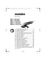 Metabo WBA 11-125 Quick Instrucciones de operación
