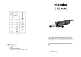 Metabo G 700 AC/DC Instrucciones de operación